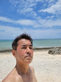🌊真栄里近くのビーチにて。